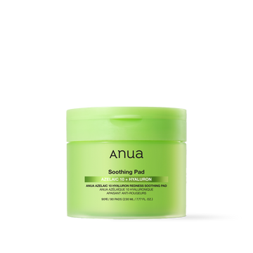 Korean Skincare Azelaic Acid - Anua Redness Soothing Pad