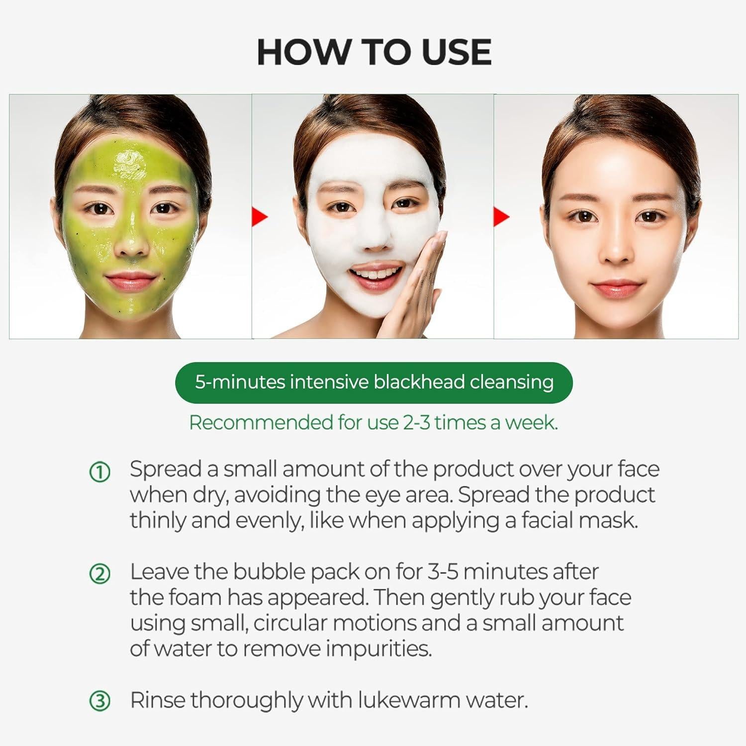 [SOME BY MI] BYE BYE BLACKHEAD 30 DAYS MIRACLE GREEN TEA TOX BUBBLE CLEANSER 120g
