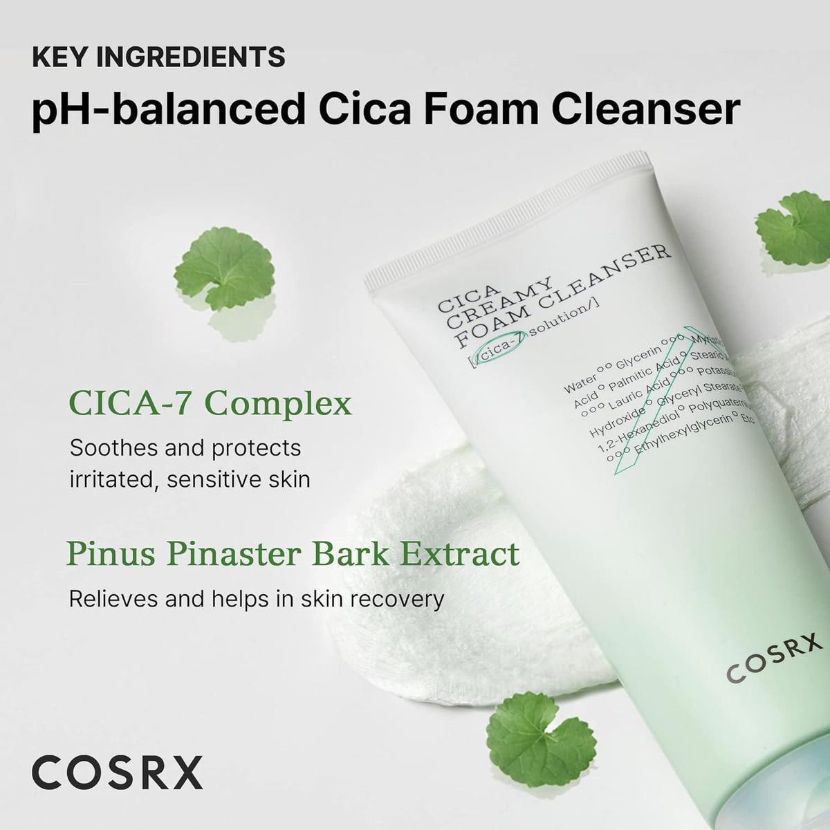 [COSRX] Pure Fit Cica Creamy Foam Cleanser 150ml