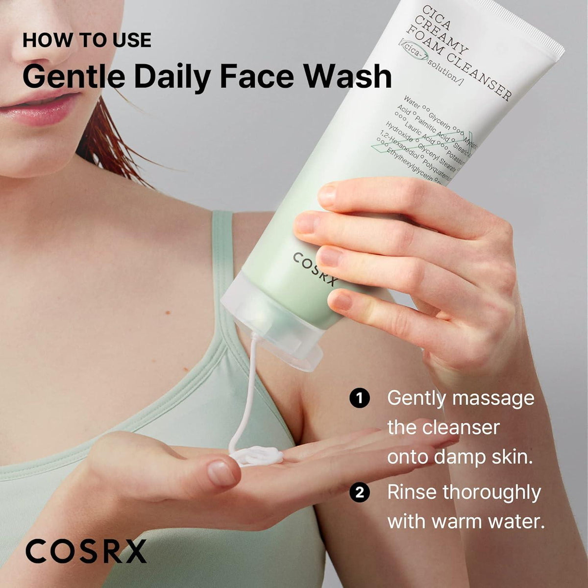 [COSRX] Pure Fit Cica Creamy Foam Cleanser 150ml