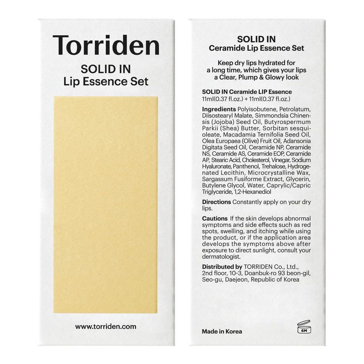 [TORRIDEN] Solid In Ceramide Lip Essence 11ml