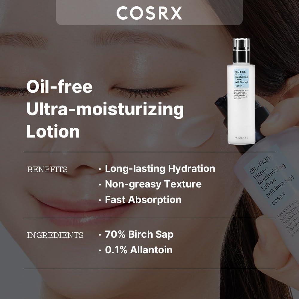 [COSRX] Oil-Free Ultra-Moisturizing Lotion with Birch Sap 100ml