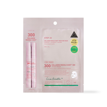 [VT Cosmetics] COLLAGEN Reedles Shot 300hL 2 STEP MASK