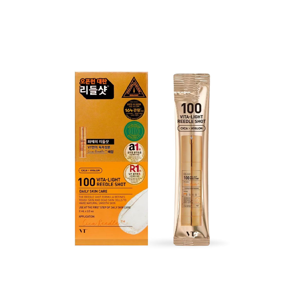 [VT Cosmetics] 100 VITA-LIGHT Reedle shot 10ea