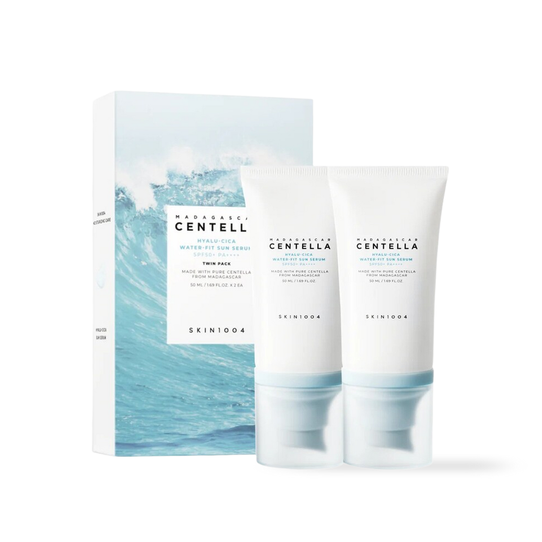 [Skin1004] Madagascar Centella Hyalu-Cica Water-Fit Sun Serum Twin Pack 50ml*2