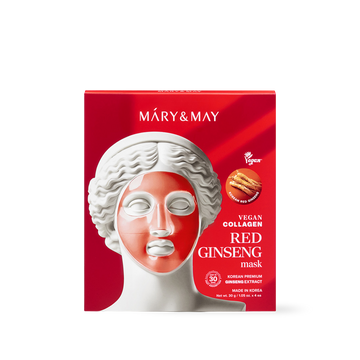 [Mary&May] Vegan Collagen Red Ginseng Mask (30g x4)