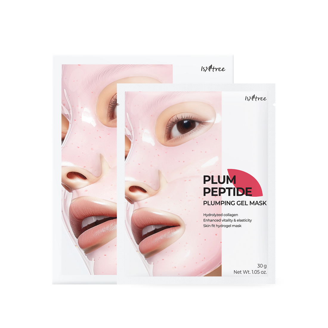 [Isntree] Plum Peptide Plumping Gel Mask 30g*4ea