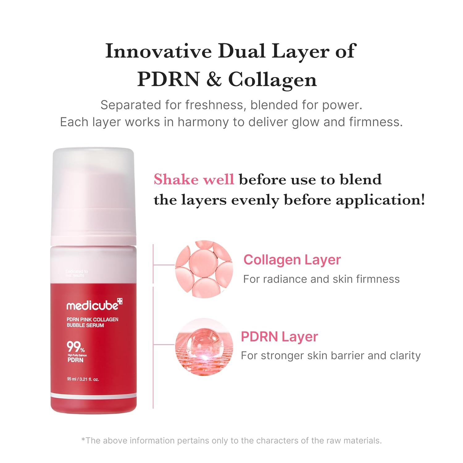 [Medicube] PDRN Pink Collagen Bubble Serum 95ml
